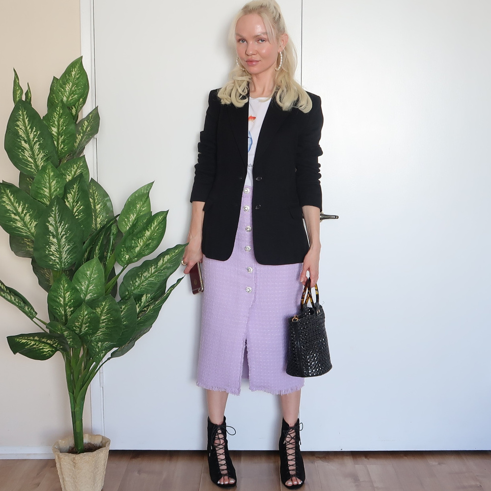 French Connection black classic blazer jacket